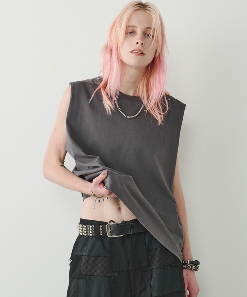 AFF AIVER(エイエフエフアイバー)の「AFF AIVER 16/-ウォッシュ天竺N/S TEE(ショートレングス)(Tシャツ/カットソー・メンズ・チャコールグレー/ブラック/ホワイト/ライトグレー・SMALL/MEDIUM/LARGE)」の17枚目の写真