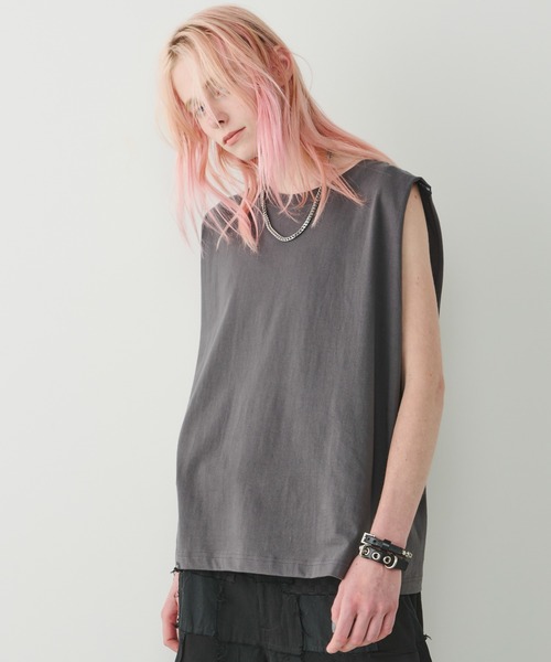 AFF AIVER(エイエフエフアイバー)の「AFF AIVER 16/-ウォッシュ天竺N/S TEE(ショートレングス)(Tシャツ/カットソー・メンズ・チャコールグレー/ブラック/ホワイト/ライトグレー・SMALL/MEDIUM/LARGE)」の16枚目の写真