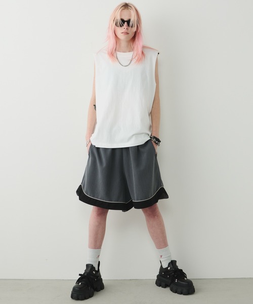 AFF AIVER(エイエフエフアイバー)の「AFF AIVER 16/-ウォッシュ天竺N/S TEE(ショートレングス)(Tシャツ/カットソー・メンズ・チャコールグレー/ブラック/ホワイト/ライトグレー・SMALL/MEDIUM/LARGE)」の8枚目の写真