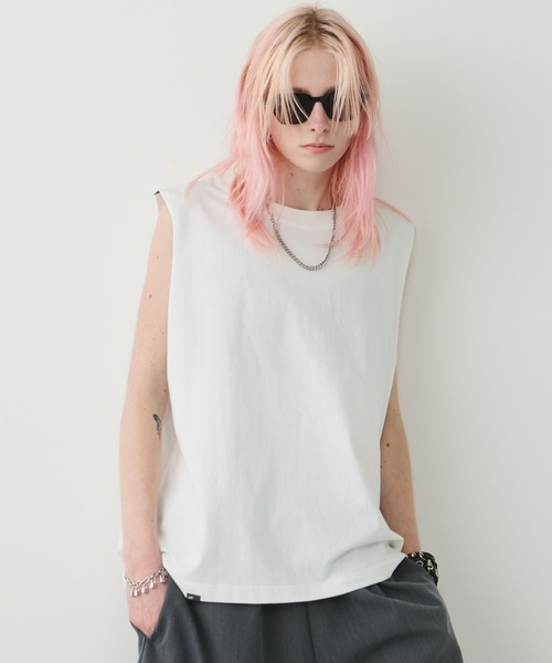 AFF AIVER(エイエフエフアイバー)の「AFF AIVER 16/-ウォッシュ天竺N/S TEE(ショートレングス)(Tシャツ/カットソー・メンズ・チャコールグレー/ブラック/ホワイト/ライトグレー・SMALL/MEDIUM/LARGE)」の5枚目の写真