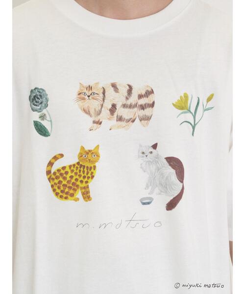 Samansa Mos2（サマンサ モスモス）の「【miyuki matsuo×Samansa Mos2】タックTシャツ（Tシャツ/カットソー・レディース・チャコールグレー/パープル/オフホワイト・F）」の9枚目の写真