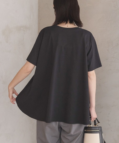 AMERICAN HOLIC（アメリカンホリック）の「接触冷感バックフレア半袖プルオーバー（Tシャツ/カットソー・レディース・ミント/ネイビー/ブラック/オフホワイト・M/L）」の19枚目の写真