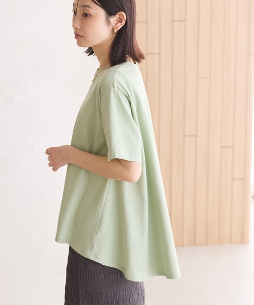 AMERICAN HOLIC（アメリカンホリック）の「接触冷感バックフレア半袖プルオーバー（Tシャツ/カットソー・レディース・ミント/ネイビー/ブラック/オフホワイト・M/L）」の22枚目の写真
