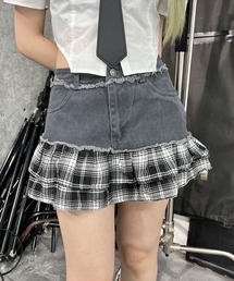 Figments | スイッチチェックミニスカパン(スカート)