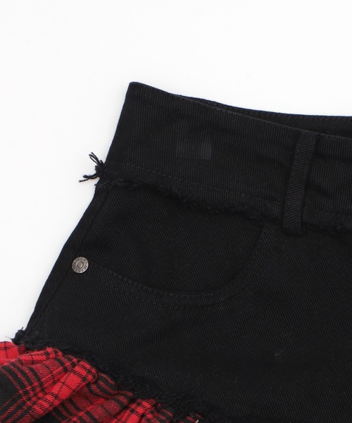 Figments(フィグメンツ)の「スイッチチェックミニスカパン(スカート・レディース・グレー/ブラック・SMALL/MEDIUM)」の13枚目の写真