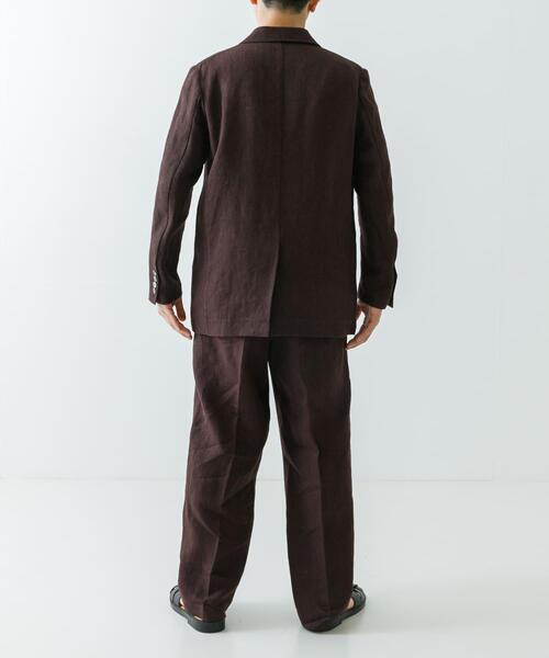 URBAN RESEARCH(アーバンリサーチ)の「new basic リネンタックスラックス(その他パンツ・メンズ・ネイビー/ブラウン・LARGE/MEDIUM)」の18枚目の写真