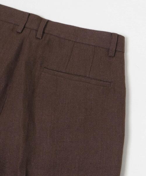 URBAN RESEARCH(アーバンリサーチ)の「new basic リネンタックスラックス(その他パンツ・メンズ・ネイビー/ブラウン・LARGE/MEDIUM)」の4枚目の写真