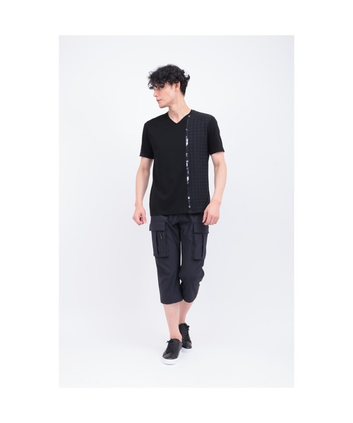 TORNADO MART(トルネードマート)の「TORNADO MART∴コンビネーションライン切替カットソー(Tシャツ/カットソー・メンズ・ホワイト/ブラック・L/LL/XXL/M)」の11枚目の写真