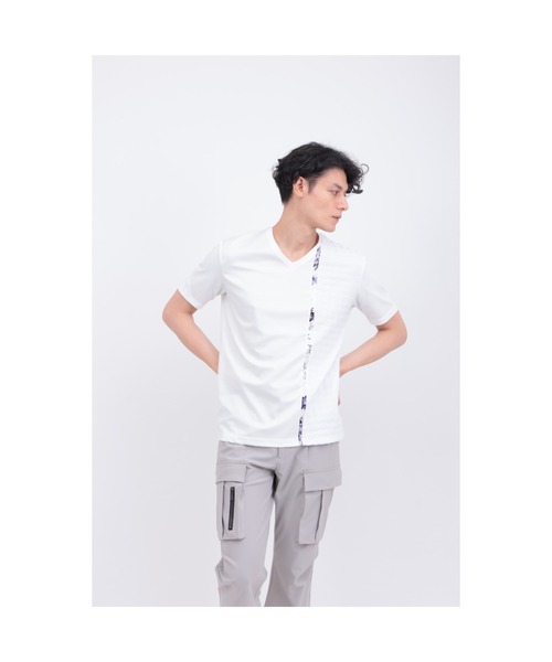 TORNADO MART(トルネードマート)の「TORNADO MART∴コンビネーションライン切替カットソー(Tシャツ/カットソー・メンズ・ホワイト/ブラック・L/LL/XXL/M)」の16枚目の写真