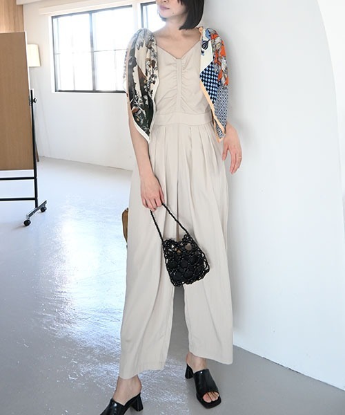セール】removable shoulder ribbon all-in-one（つなぎ