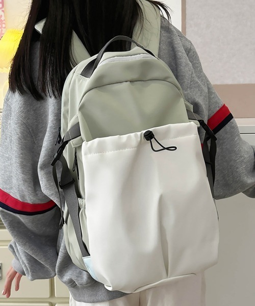 Miniministore(ミニミニストア)の「リュックサック 大容量A4 バックパック(バックパック/リュック・レディース・ワインレッド/グレイッシュベージュ/ミント・FREE)」の4枚目の写真