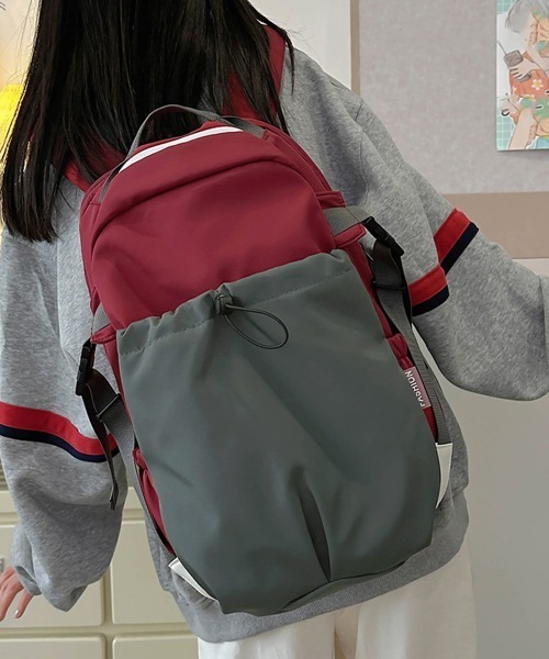 Miniministore(ミニミニストア)の「リュックサック 大容量A4 バックパック(バックパック/リュック・レディース・ワインレッド/グレイッシュベージュ/ミント・FREE)」の18枚目の写真