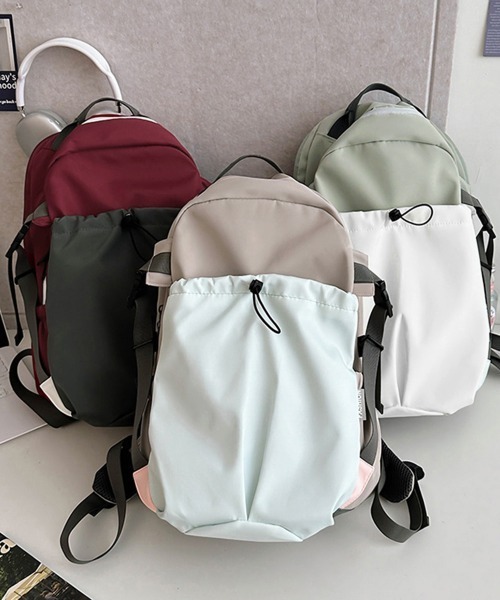 Miniministore(ミニミニストア)の「リュックサック 大容量A4 バックパック(バックパック/リュック・レディース・ワインレッド/グレイッシュベージュ/ミント・FREE)」の13枚目の写真