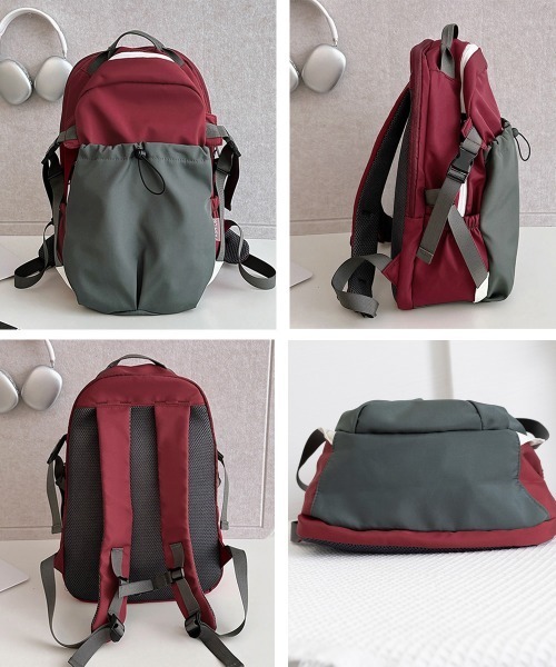 Miniministore(ミニミニストア)の「リュックサック 大容量A4 バックパック(バックパック/リュック・レディース・ワインレッド/グレイッシュベージュ/ミント・FREE)」の10枚目の写真