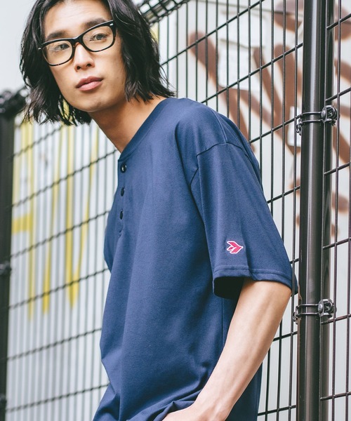 SAVIER（サビアー）の「【SAVIER/サビアー】×【ZERO STAIN/ゼロステイン】コラボ ヘンリーネックTシャツ（Tシャツ/カットソー・メンズ・ブラック/ホワイト/オフホワイト/ネイビー・LARGE/MEDIUM）」の4枚目の写真