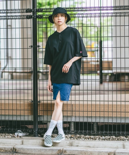 SAVIER（サビアー）の「【SAVIER/サビアー】×【ZERO STAIN/ゼロステイン】コラボ ヘンリーネックTシャツ（Tシャツ/カットソー・メンズ・ブラック/ホワイト/オフホワイト/ネイビー・LARGE/MEDIUM）」の22枚目の写真