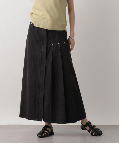 あむページ セール】デニムプリーツスカート 290116（スカート）｜LOWRYS FARM