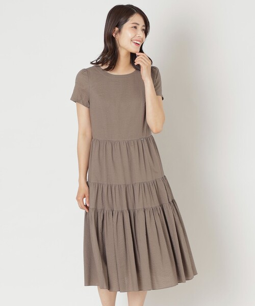ウェーブローン ランダムティアードワンピース（ワンピース）｜TO BE