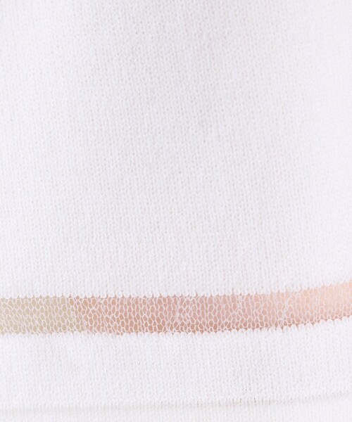 DRESKIP（ドレスキップ）の「【S-LL/洗える/UV】お袖シアーでヘルシーに フレアスリーブサマーニット（ニット/セーター・レディース・ネイビー/ダークブラウン/ピンク系/オフホワイト/ブラック/ブルーグリーン・01/02/03/04）」の10枚目の写真