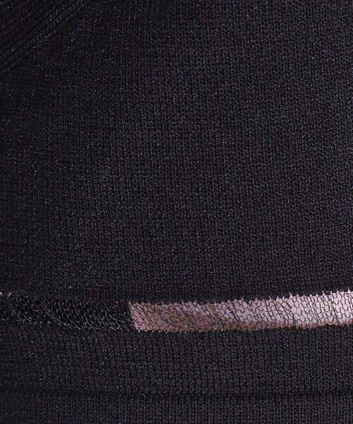 DRESKIP（ドレスキップ）の「【S-LL/洗える/UV】お袖シアーでヘルシーに フレアスリーブサマーニット（ニット/セーター・レディース・ネイビー/ダークブラウン/ピンク系/オフホワイト/ブラック/ブルーグリーン・01/02/03/04）」の18枚目の写真