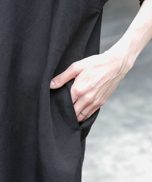 FORK&SPOON（フォークアンドスプーン）の「FORK&SPOON　リネン混プルオーバーワンピース（ワンピース・レディース・ブラック/オレンジ系その他/ブルー系その他・1/2）」の17枚目の写真