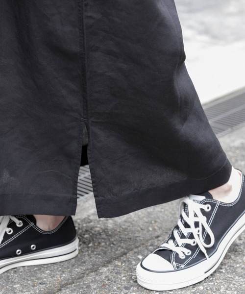 FORK&SPOON（フォークアンドスプーン）の「FORK&SPOON　リネン混プルオーバーワンピース（ワンピース・レディース・ブラック/オレンジ系その他/ブルー系その他・1/2）」の18枚目の写真