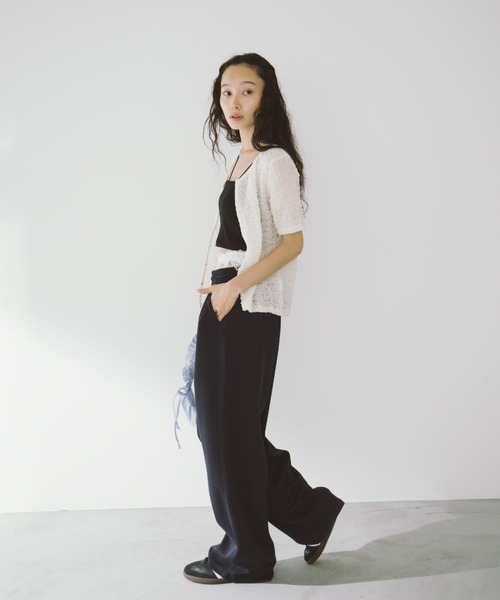 duei（デュイ）の「シアーシャーリングコンパクトホックカーディガン（カーディガン/ボレロ・レディース・アイボリー/ブラック・FREE）」の10枚目の写真