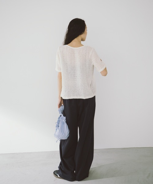 duei（デュイ）の「シアーシャーリングコンパクトホックカーディガン（カーディガン/ボレロ・レディース・アイボリー/ブラック・FREE）」の11枚目の写真