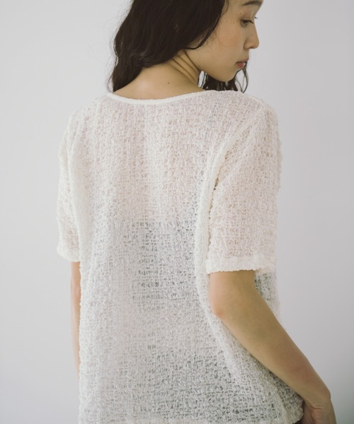 duei（デュイ）の「シアーシャーリングコンパクトホックカーディガン（カーディガン/ボレロ・レディース・アイボリー/ブラック・FREE）」の5枚目の写真