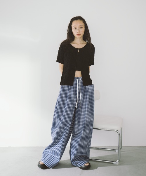 duei（デュイ）の「シアーシャーリングコンパクトホックカーディガン（カーディガン/ボレロ・レディース・アイボリー/ブラック・FREE）」の20枚目の写真