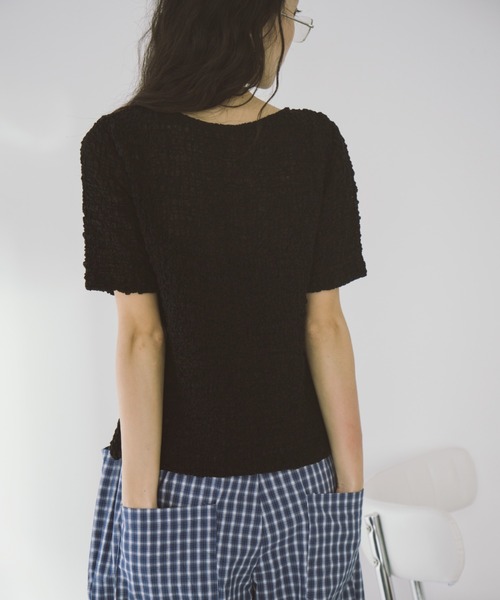 duei（デュイ）の「シアーシャーリングコンパクトホックカーディガン（カーディガン/ボレロ・レディース・アイボリー/ブラック・FREE）」の13枚目の写真