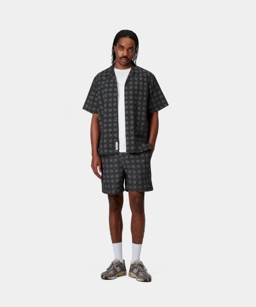 Carhartt WIP(カーハートダブリューアイピー)の「Carhartt WIP SLATER SWIM TRUNKS(カーハートワークインプログレス スレイター スイム トランクス)(その他パンツ・メンズ・カモフラージュ/ブラック/ネイビー系・SMALL/MEDIUM/LARGE/X-SMALL/X-LARGE)」の8枚目の写真