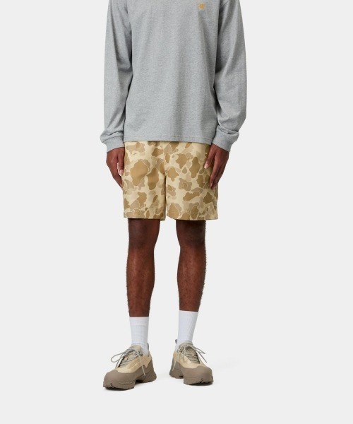 Carhartt WIP(カーハートダブリューアイピー)の「Carhartt WIP SLATER SWIM TRUNKS(カーハートワークインプログレス スレイター スイム トランクス)(その他パンツ・メンズ・カモフラージュ/ブラック/ネイビー系・SMALL/MEDIUM/LARGE/X-SMALL/X-LARGE)」の11枚目の写真