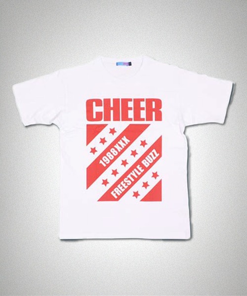 CHEER(チアー)の「ダイアゴナルスタープリントバックロゴBIGTEE(Tシャツ/カットソー・レディース・ホワイト/ブラック・M/S/L)」の12枚目の写真