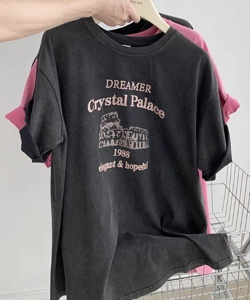 SHEPP(シープ)の「レタープリントピグメントT(Tシャツ/カットソー・レディース・ブラック・L/M)」の3枚目の写真