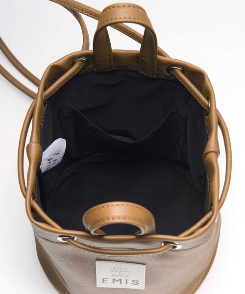バックパック・リュック emis LEATHER MINI BACK PACKBLACK m1037_1333732 LEATHER MINI BACK PACK-BLACK - EMIS