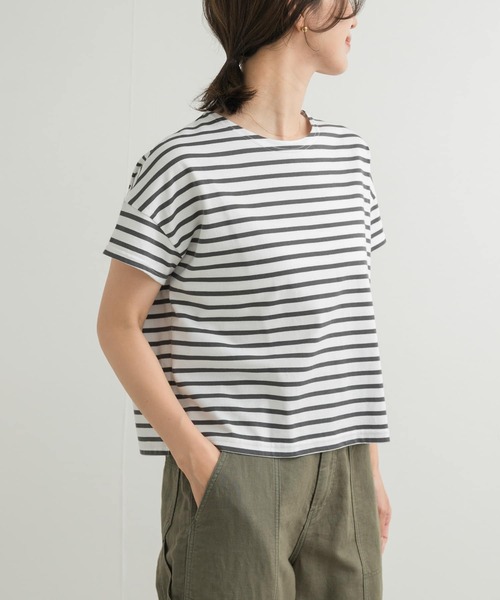 セール】ORCIVAL BOAT NECK SHORT-SLEEVE PULLOVER（Tシャツ