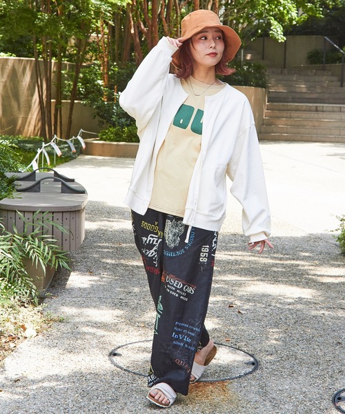 CUBE SUGAR（キューブシュガー）の「綿ソフトボイル総柄プリントギャザーパンツ（その他パンツ・レディース・ブラック系その他/ホワイト系その他/ベージュ系その他/ブルー系その他・M）」の10枚目の写真