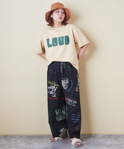 CUBE SUGAR（キューブシュガー）の「綿ソフトボイル総柄プリントギャザーパンツ（その他パンツ・レディース・ブラック系その他/ホワイト系その他/ベージュ系その他/ブルー系その他・M）」の11枚目の写真