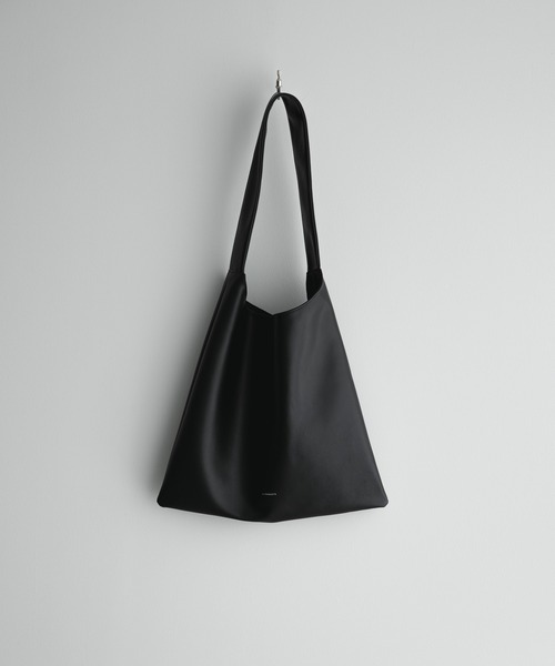remer loose shoulder tote bag black リメール loose shoulder tote bag / ルーズショルダートートバッグ