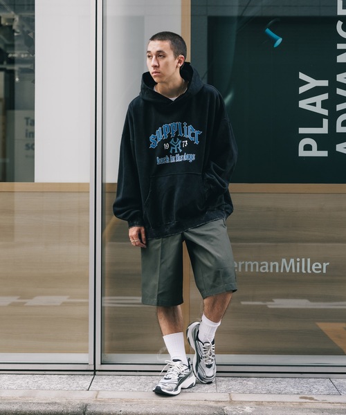 SUPPLIER(サプライヤー)の「SUPPLIER/サプライヤー Vintage Wash Logo Hoodie フーディー(パーカー・メンズ・グレー/ブラック・M/XL/L)」の7枚目の写真