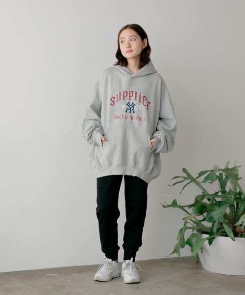 SUPPLIER(サプライヤー)の「SUPPLIER/サプライヤー Vintage Wash Logo Hoodie フーディー(パーカー・メンズ・グレー/ブラック・M/XL/L)」の13枚目の写真