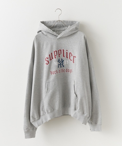 SUPPLIER(サプライヤー)の「SUPPLIER/サプライヤー Vintage Wash Logo Hoodie フーディー(パーカー・メンズ・グレー/ブラック・M/XL/L)」の10枚目の写真