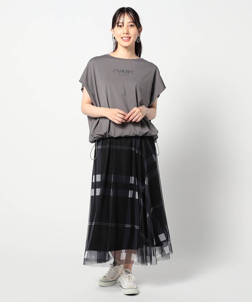 Grand PARK（グランドパーク）の「箔タック ショルダープルオーバー（Tシャツ/カットソー・レディース・グレー/ワイン/ホワイト・FREE）」の18枚目の写真