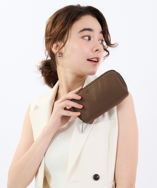 神崎恵さん　レスポートサック　ポーチ　トフィーブラウン レスポートサック コスメ ポーチ トフィーブラウン 神崎恵