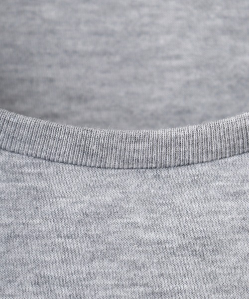 TRUSS（トラス）の「TRUSS ｿﾌﾄｽﾘﾑTｼｬﾂ（Tシャツ/カットソー・レディース・ブラック/ヘザーグレー/ナチュラル/ホワイト/ピンク系/ネイビー/チャコール・S/L/M/XS/XL）」の11枚目の写真