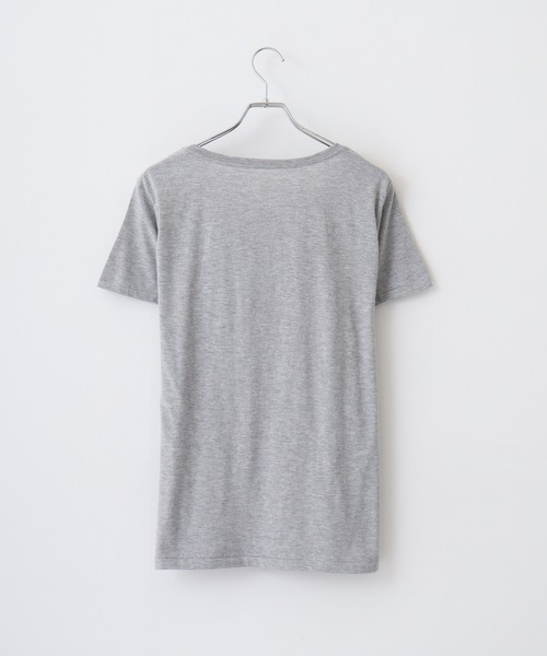 TRUSS（トラス）の「TRUSS ｿﾌﾄｽﾘﾑTｼｬﾂ（Tシャツ/カットソー・レディース・ブラック/ヘザーグレー/ナチュラル/ホワイト/ピンク系/ネイビー/チャコール・S/L/M/XS/XL）」の12枚目の写真