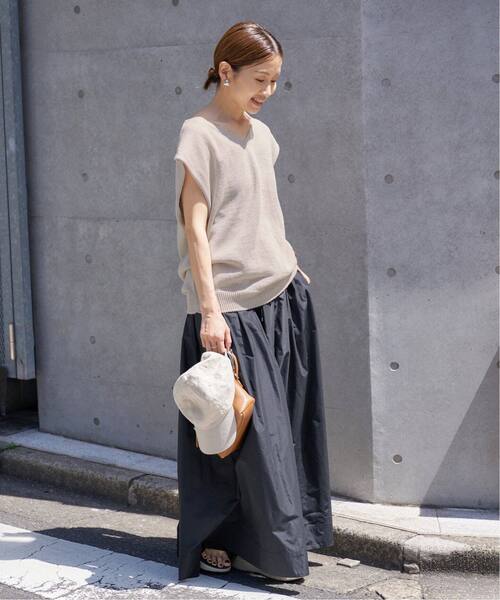 IENA(イエナ)の「《追加》コットンギマ フレンチプルオーバー(ニット/セーター・レディース・サックスブルー/ベージュ・FREE)」の21枚目の写真