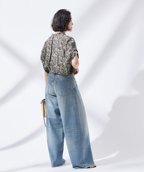 journal standard L'essage（ジャーナルスタンダードレサージュ）の「《追加3》DEVEAUX GOLDラメモノトーンシャツ（シャツ/ブラウス・レディース・ブラック/オートミール/ブラック系その他・FREE）」の7枚目の写真