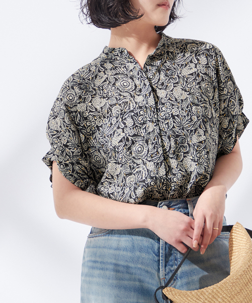 journal standard L'essage（ジャーナルスタンダードレサージュ）の「《追加3》DEVEAUX GOLDラメモノトーンシャツ（シャツ/ブラウス・レディース・ブラック/オートミール/ブラック系その他・FREE）」の9枚目の写真